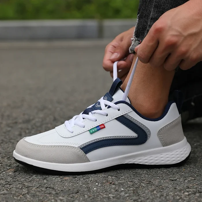 Fashionable White Sports Shoes 2025 Men's Lace Up Casual Shoes Spring and Summer Street Fashion Comfortable Daily Walking Shoes – Bild 21