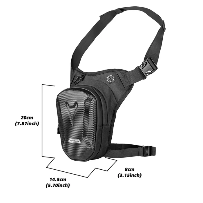 Motorbike Waterproof Waist Leg Bag Motorcycle EVA Hard Shell Cell/Mobile Phone Purse Packs Motorcycle Equipment – Bild 5
