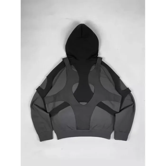 Tiger Gray Sweater Men High Street American Retro Hip Hop Y2K Zipper Hooded Sweater Couple Casual Sweatshirt Unisex Tops NewCoat – Bild 6