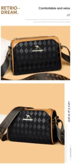 Luxury Women's Handbag Designer Women's High Quality Soft Square Bag Fashion Trend  Crossbody Bags for Women 2024 Shoulder Bag – Bild 9
