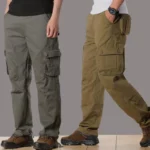 Cargo Pants Men Military Work Overalls Loose Straight Tactical Trousers Multi-Pocket Baggy Casual Cotton Slacks Pants – Bild 16