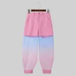 2024 Men's Pants Mesh Patchwork Tie Dye Transparent Joggers Trousers Men Pockets Streetwear Fashion Casual Pants S-5XL INCERUN – Bild 7