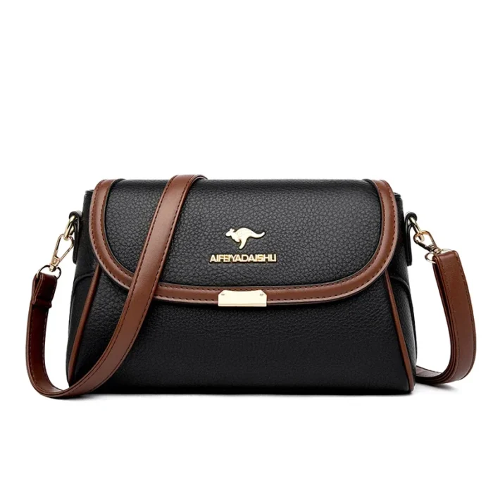 Solid Color High Quality Leather Small Shoulder Bagsfor Women 2024 New Messenger Bags with StrapDesigner Crossbody Bag Sac AMain – Bild 12