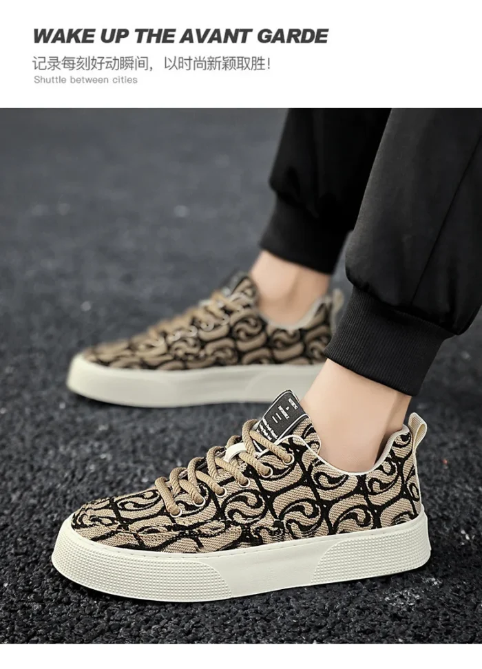 Designer Men Shoes New Prints Male Sneakers Canvas Shoes for Men Trendy Street Skateboard Shoes Spring Autumn Lace Male Footwear - Image 24