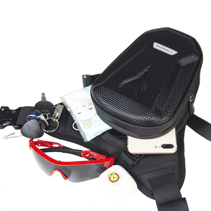 Motorbike Waterproof Waist Leg Bag Motorcycle EVA Hard Shell Cell/Mobile Phone Purse Packs Motorcycle Equipment – Bild 16