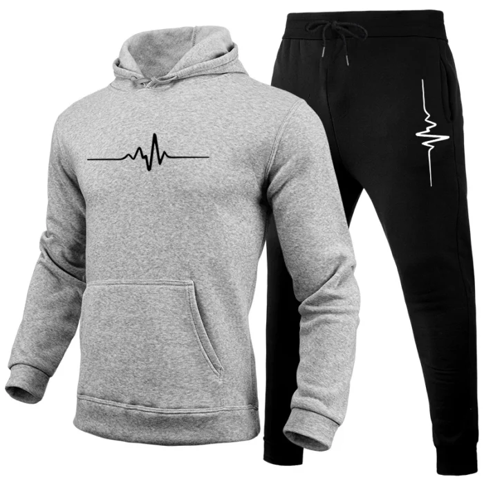 Jogging Fashion Hot Sale Men's Tracksuit Outdoors Men Daily Comfortable Hooded Sportswear and Sweatpants Man Sports Suits Simple - Image 6
