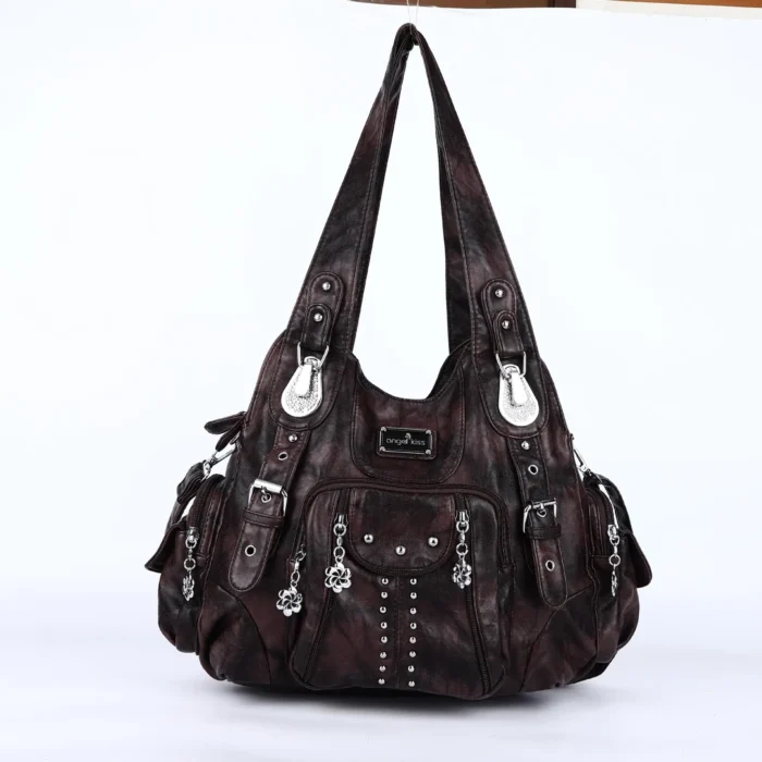 Angelkiss Bag Women Fashion Handbags Women Shoulder Bags PU Leather Handbag Female Satchel Big Shoulder Purse Bag bolsa feminina – Bild 16