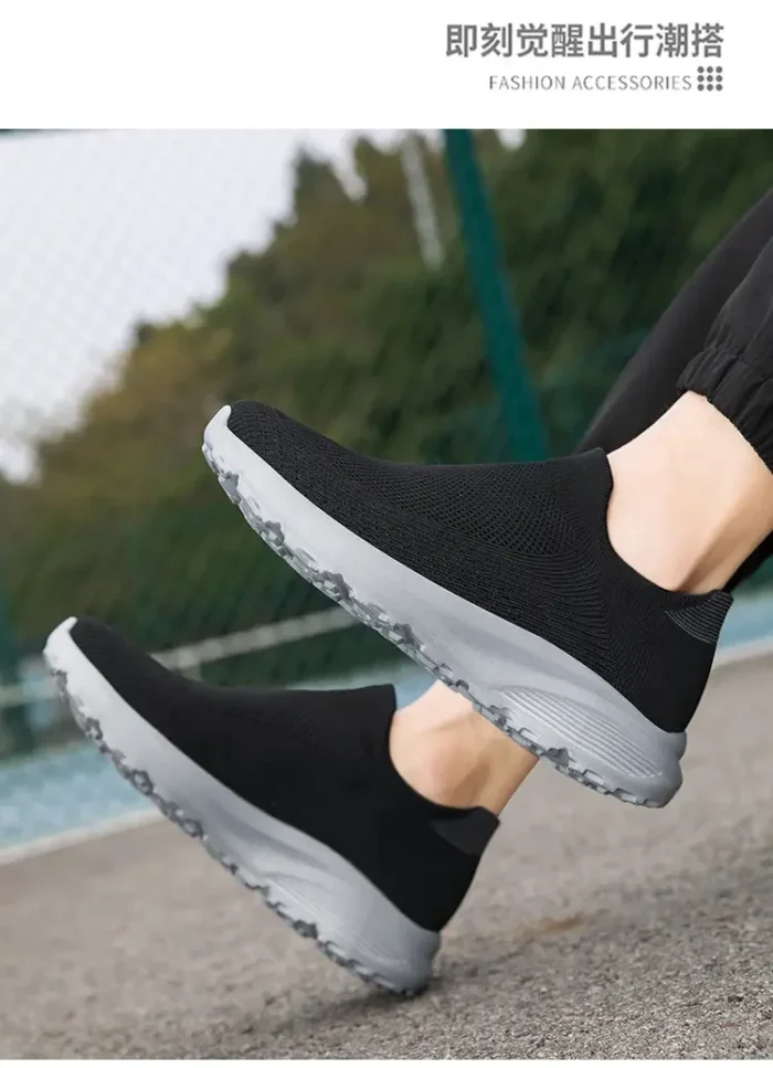 Outdoor Anti Slip Walking Men Shoes Summer Casual Sports Shoes Fashionable and Breathable Tennis Shoes Wide Foot Socks  Sneakers – Bild 35