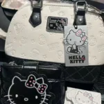 Sanrio Hello Kitty Shell Shoulder Bag Classic Pillow Crossbody Bag for Women Girl Black and White Series Luxury Designer Handbag – Bild 3