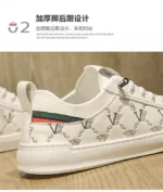 European Station Leather Fashion Men's Sneakers Men Shoes Man Embossed All Fashion Leather Red Casual Shoes for Men Men Shoes – Bild 12