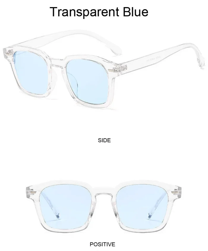 Square Vintage Sunglasses Woman Brand Designer Retro Sun Glasses Female Fashion Rivet Red Blue Mirror Style Oculos De Sol – Bild 14