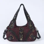 Women Handbags Leopard Bag Top-handle Handbag Fashion Satchel Dumpling Pack Shoulder Bag Tote Bag Hobos Large Purse – Bild 9