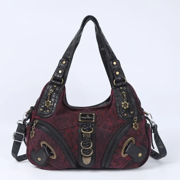 Women Handbags Leopard Bag Top-handle Handbag Fashion Satchel Dumpling Pack Shoulder Bag Tote Bag Hobos Large Purse – Bild 9
