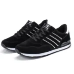 Autumn Men Sneakers Cotton Sports Shoes for Men Male Trainers Outdoor Stylish Shoes Lace-up Flats Non-slip Rubber Sole Blue Grey – Bild 10