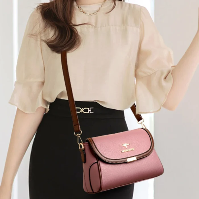 Solid Color High Quality Leather Small Shoulder Bagsfor Women 2024 New Messenger Bags with StrapDesigner Crossbody Bag Sac AMain – Bild 22