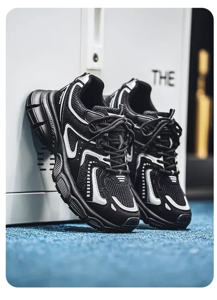 Comfortable Men's Casual Running Shoes Summer New Style Dad Shoes Breathable Hollow out Design Sporty Trendy All Season Shoes - Image 22