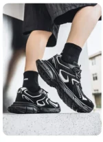 Comfortable Men's Casual Running Shoes Summer New Style Dad Shoes Breathable Hollow out Design Sporty Trendy All Season Shoes - Image 21