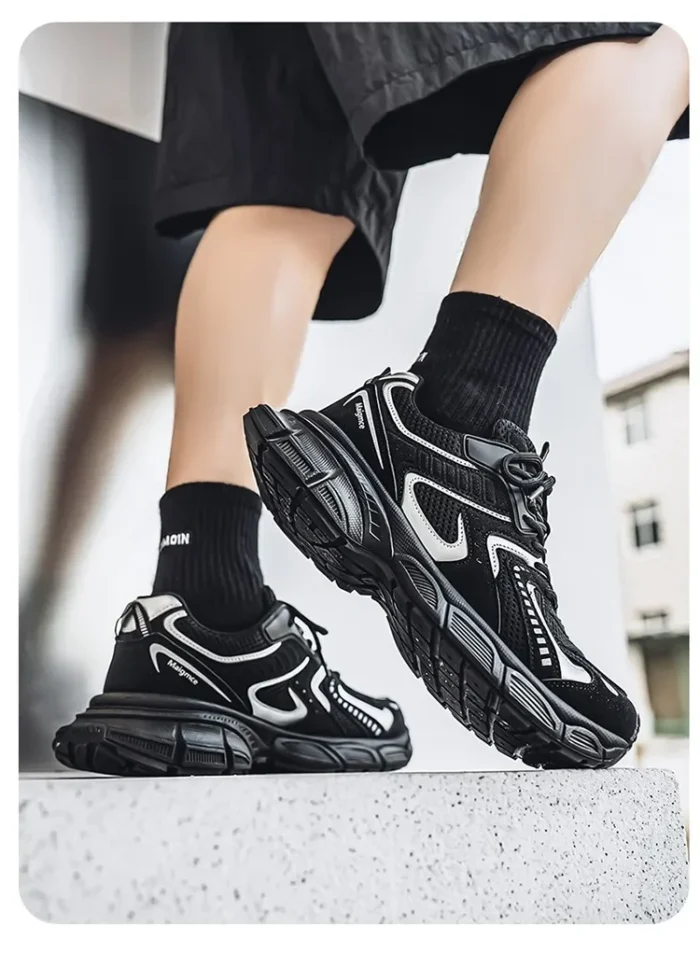 Comfortable Men's Casual Running Shoes Summer New Style Dad Shoes Breathable Hollow out Design Sporty Trendy All Season Shoes - Image 21