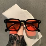 Square Vintage Sunglasses Woman Brand Designer Retro Sun Glasses Female Fashion Rivet Red Blue Mirror Style Oculos De Sol – Bild 2