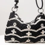 Pattern Hollow Knitting Shoulder Tote Bags for Ladies, Boho Beach Bags for Women, Holiday Outfits, Steaw Purse (Random Pattern) – Bild 43