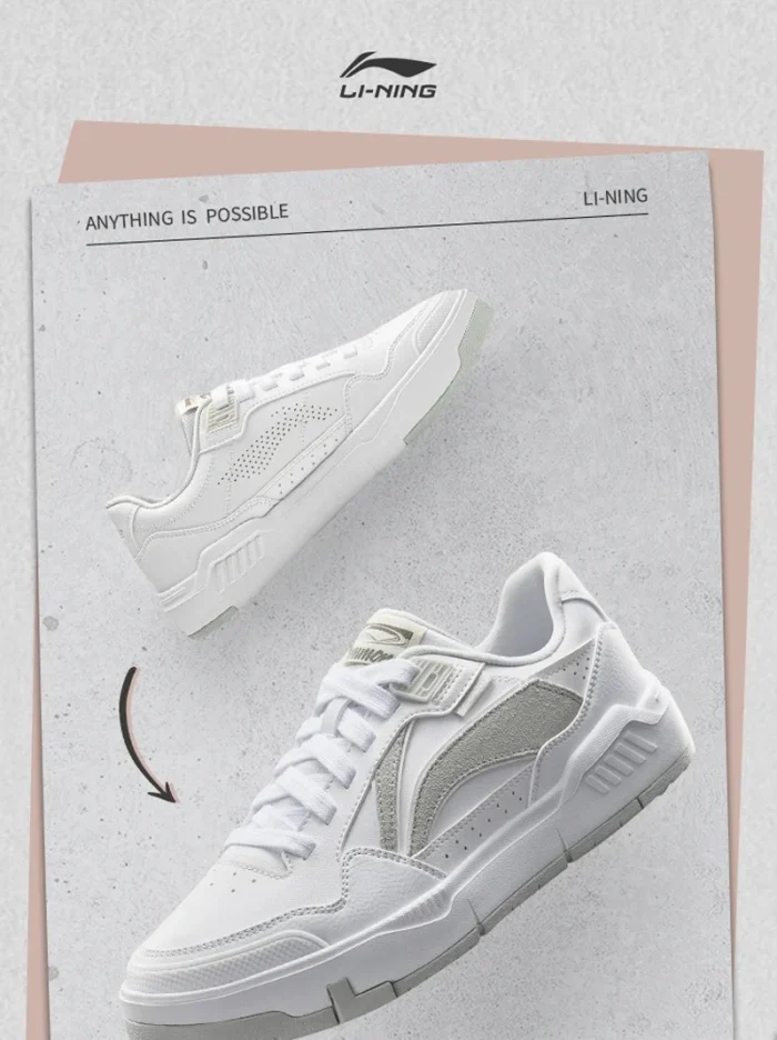 Li-Ning Women COMMON 80s Lifestyle Shoes DUAL CUSHION Wearable Sport Shoes Classic Comfortable LiNing Leisure Sneakers AGCU158 – Bild 10