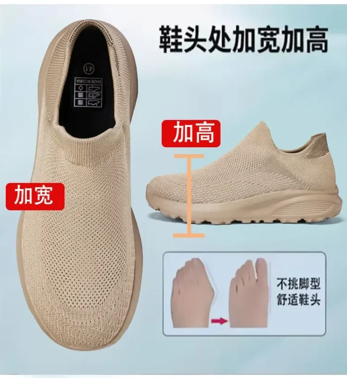 Outdoor Anti Slip Walking Men Shoes Summer Casual Sports Shoes Fashionable and Breathable Tennis Shoes Wide Foot Socks  Sneakers – Bild 19
