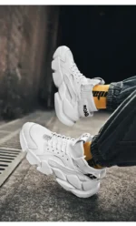 Shoes for men New High-top Beige Men Sneakers Chunky Men Shoes Heighten Fashion Casual Plus Size Damping Tennis Shoes Zapatillas – Bild 27