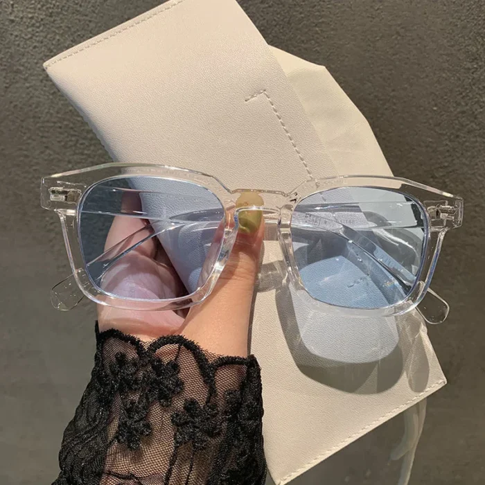 Square Vintage Sunglasses Woman Brand Designer Retro Sun Glasses Female Fashion Rivet Red Blue Mirror Style Oculos De Sol – Bild 6