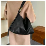 Vintage Pillow Design PU Leather Boston Handbag for Women Casual Large Capacity Shoulder Crossbody Bags Fashion Shopper Totes – Bild 42