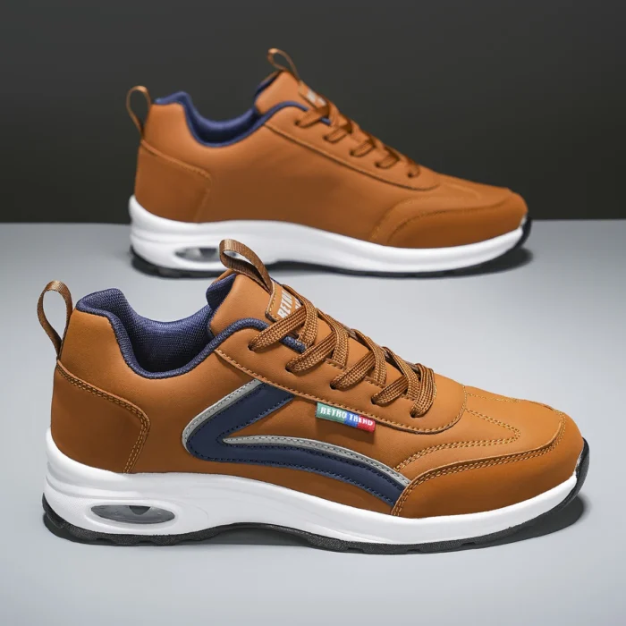 Walking Shoes Men Leather Trendy Outdoor Casual Surface Sneakers Lace-up 2025 New Luxury Design Tennis Shoes for Man – Bild 19