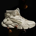 Shoes for men New High-top Beige Men Sneakers Chunky Men Shoes Heighten Fashion Casual Plus Size Damping Tennis Shoes Zapatillas – Bild 7