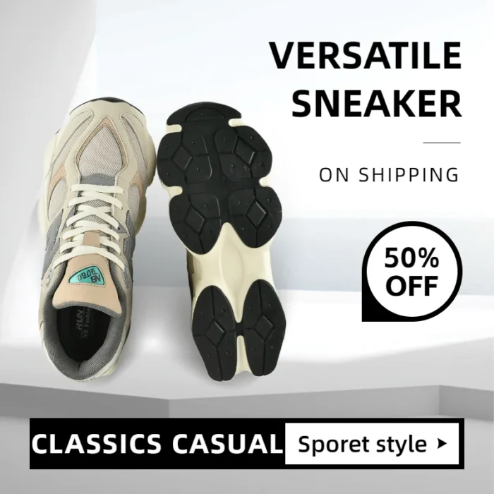 9060 Women Classics Retro Casual Sneakers MD sole Soft Cushioning Unisex Sports Shoes Men Walking shoes Lowtop Outdoor Versatile – Bild 8