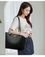 High Quality Brand Solid Color Handbag Soft PU Leather Shoulder Bags for Women Large Capacity Female Shopping Commuting Tote Sac – Bild 21