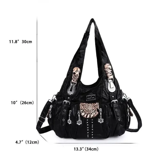 Angelkiss Bag Women Fashion Handbags Women Shoulder Bags PU Leather Handbag Female Satchel Big Shoulder Purse Bag bolsa feminina – Bild 9