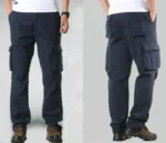 Cargo Pants Men Military Work Overalls Loose Straight Tactical Trousers Multi-Pocket Baggy Casual Cotton Slacks Pants – Bild 18