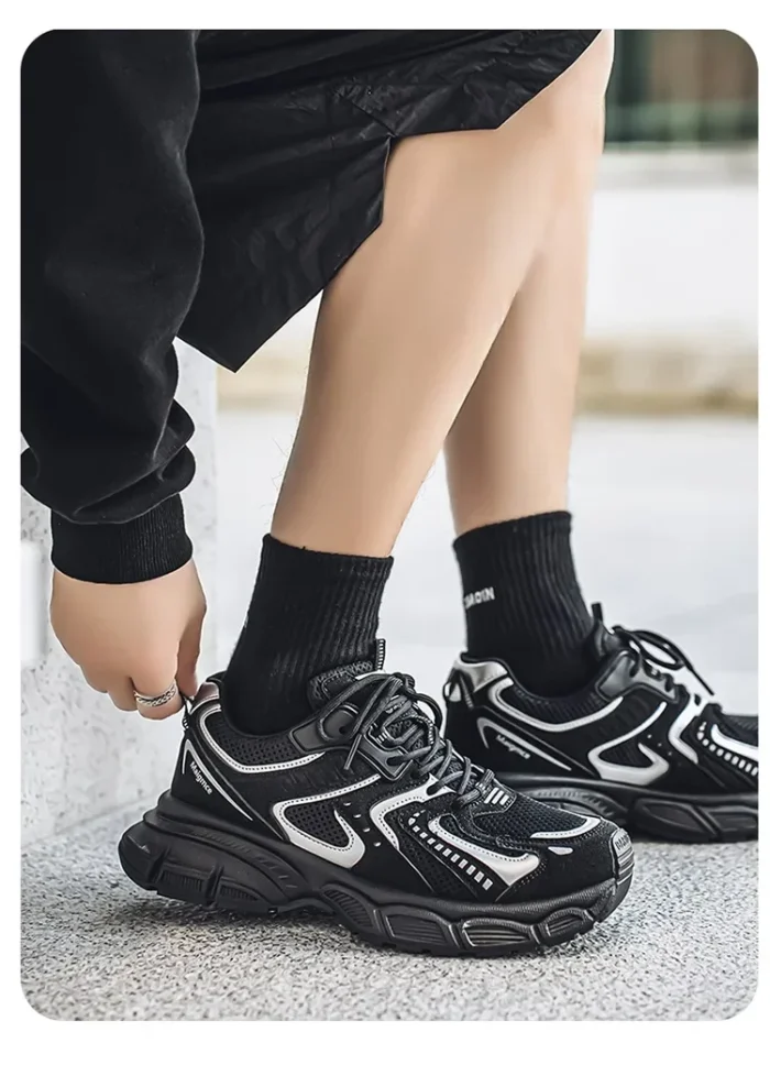 Comfortable Men's Casual Running Shoes Summer New Style Dad Shoes Breathable Hollow out Design Sporty Trendy All Season Shoes - Image 20