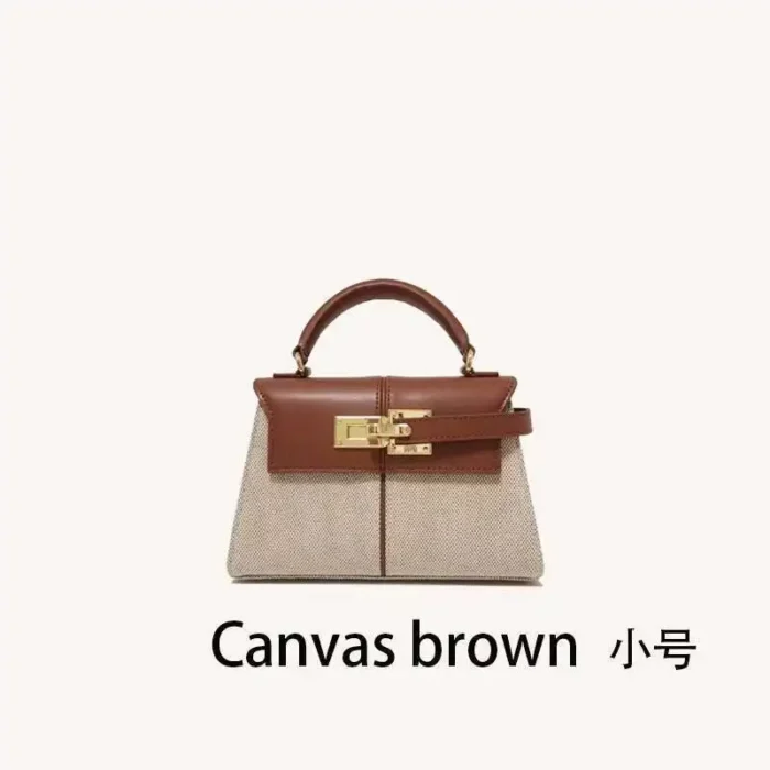 2025 Trapezoidal Leather Women's Bag Versatile Fashion Niche Handbag Top-handle Bags на сумки плечо кожаная sac de luxe femme – Bild 7