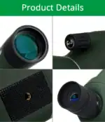 Liegendkompass mit grüner Optik, ideal für Outdoor-Abenteuer, Jagd und Camping – robuste und präzise Ferngläser für naturverbundene Entdecker.