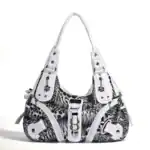 Stylische Ledertasche mit Animal-Print, ideal für moderne Frauen, die modisches und funktionales Accessoire suchen, perfekt für den Alltag und besondere Anlässe.