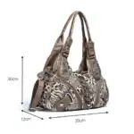 Leopard-Print Handtasche, großes Modeaccessoire, elegante Damentasche, vielseitig verwendbar, modisches Design, ideal für Alltag und Freizeit, hochwertiges Material, stylischer Begleiter, praktische Aufteilung, trendiges Modeaccessoire, OutletLite.