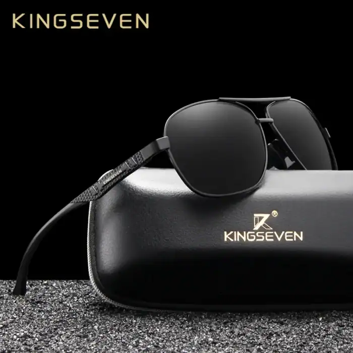 Hochwertige Sonnenbrille von Kingseven, perfekt für stilbewusste Männer und Frauen, ideal für den Sonnenschutz und modisches Accessoire.