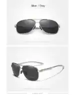 Erstklassige Sonnenbrillen von KINGSEVEN in Silber/ Grau – Perfekt für stilbewusste Menschen, die Schutz und Mode vereinen.