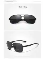 Sonnenbrille in Schwarz/Anthrazit mit hochwertigem UV-Schutz, ideal für stilbewusstes, trendiges Auftreten.