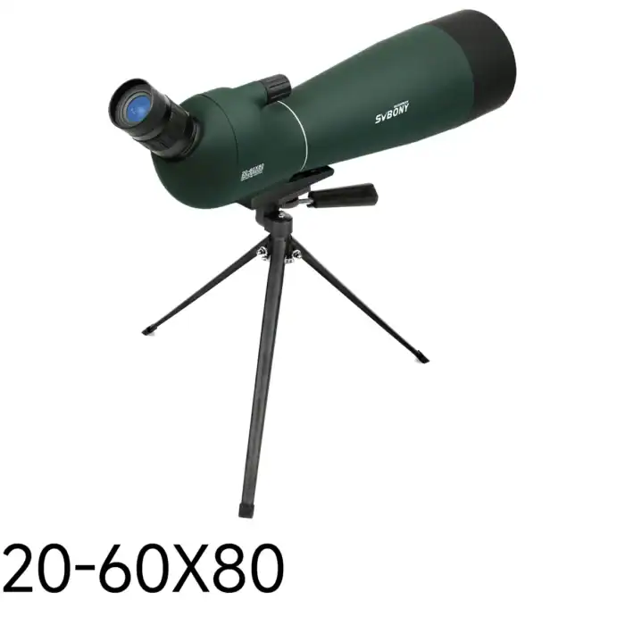 Fernrohr mit 20-60x80 Vergrößerung, ideal für Astronomie und Naturbeobachtungen, auf stabiligem Stativ, grüne Optik, für Hobbyastronomen geeignet – OutletLite.