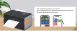 Drucker mit Bluetooth-Funktion für drahtloses Drucken, ideal für moderne Büros und Heimarbeitsplätze, kompatibel mit verschiedenen mobilen Geräten.