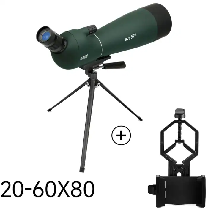 Fernrohr mit 20-60x80 Vergrößerung für Beobachtungen, inklusive Stativ und Montagesystem, ideal für Naturbeobachtungen, Astronomie und Landschaften, hochwertiges Teleskop von OutletLite.