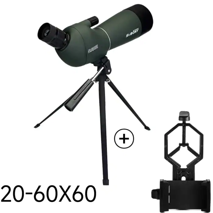 Fernrohr mit flexiblem Stativ und Montagesystem, ideal für Astronomie und Naturbeobachtungen, 20-60x60 Vergrößerung, perfekt für Hobbyastronomen und Outdoor-Enthusiasten.