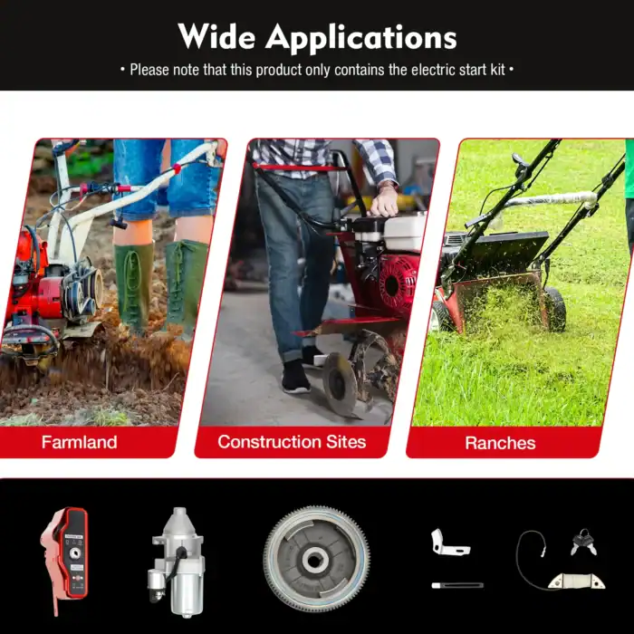 Outlooklite Elektrisches Start-Kit für Landwirtschaft, Bauplätze und Ranches, inklusive kompatibler Komponenten für diverse Anwendungen, ideal für professionelle und private Zwecke.
