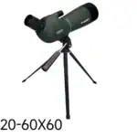 Fernglas mit 20-60-facher Vergrößerung, ideal für Naturbeobachtungen und Astronomie, auf stabilem Stativ montiert, hochwertiges optisches Zubehör für klare Bilder und detaillierte Sicht.