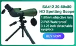 Hochwertiges Sonnenbeobachtungsteleskop mit 20-60x80 Vergrößerung, wasserdicht und abnehmbares 1,25-Zoll-Okular, ideal für Astronomie und Naturbeobachtungen.